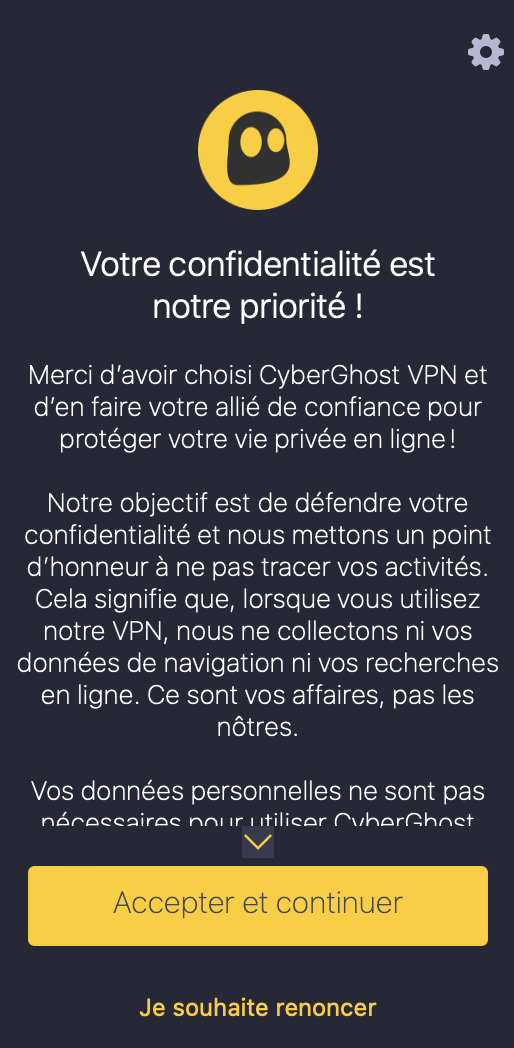 La politique No-logs de CyberGhost VPN